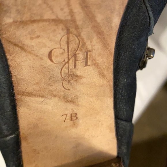 Cole Haan Black Leather Ankle Boots Zip Shoes - Size 7 - Picture 10 of 10